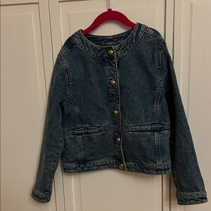 J. Crew Kids Denim Jacket with Gold Buttons